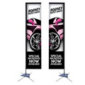 14.5' Rectangle Sail Sign Kit Double-Sided w/Scissor Base